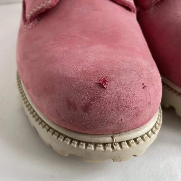 Y2K TIMBERLAND boots Womans 7.5 pink Nellie Ankle - Picture 7 of 13